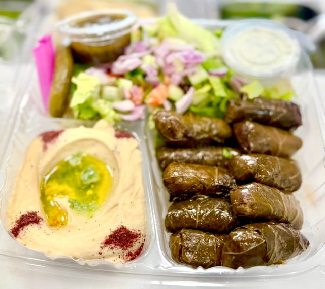 Grape Leaves Plate.